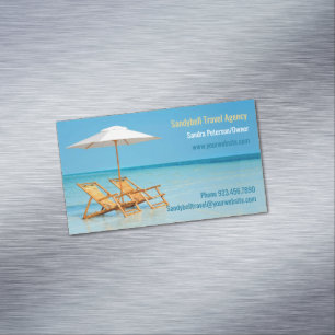 Cartão De Visitas Magnético Agência viagem