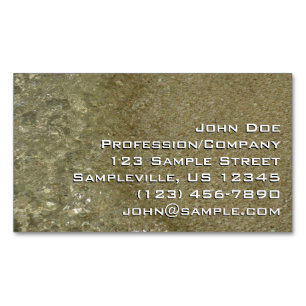 Cartão De Visitas Magnético Água na fotografia da Abstrato da Beach II