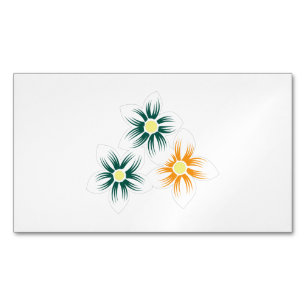 Cartão De Visitas Magnético Amarelo de Banana, Verde Azul Escuro, decorativo