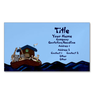 Cartão De Visitas Magnético Arca de Noah