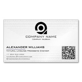 Cartão De Visitas Magnético Artificial Intelligence Software Engineer Visiting