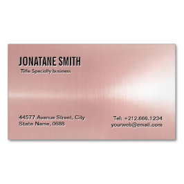 Cartão De Visitas Magnético Aspecto Metálico Profissional