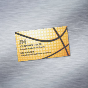 Cartão De Visitas Magnético Basquetebol