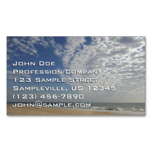 Cartão De Visitas Magnético Bethany Beach II
