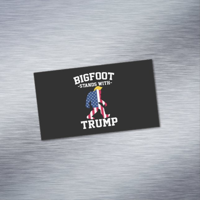 Cartão De Visitas Magnético Bigfoot Com Eleições Trump 2024 (Posição Original)
