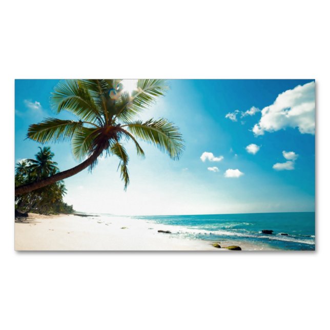 Cartão De Visitas Magnético Boutique alugado dos termas do agente de viagens (Frente)