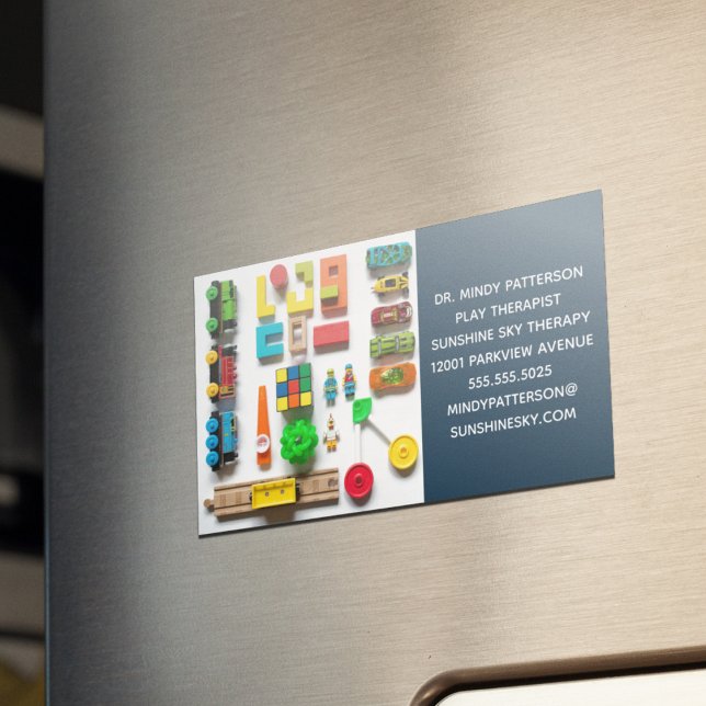 Cartão De Visitas Magnético Brinquedos Conselheiros de Psicóloga Infantil Tera (Criador carregado)
