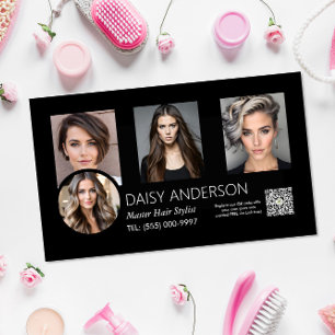 Cartão De Visitas Magnético cabeleireiro de cabeleireiro para casa de pequenas