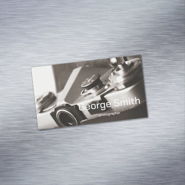 Cartão De Visitas Magnético Câmera retrorreflectora (Posição Original)