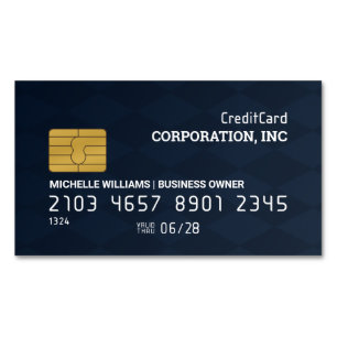 Cartão De Visitas Magnético Cartão de Crédito Fundo verificado