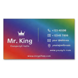 Cartão De Visitas Magnético Cartão de visita arco-íris