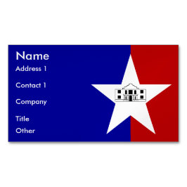Cartão De Visitas Magnético Cartão de visita com bandeira de San Antonio