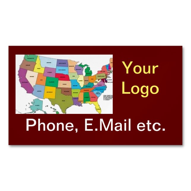 Cartão De Visitas Magnético Cartão de visita Magnet (Frente)