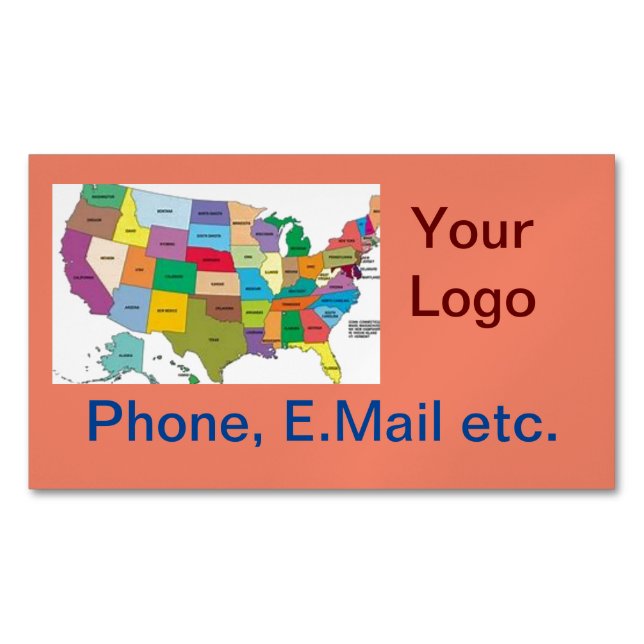 Cartão De Visitas Magnético Cartão de visita Magnet (Frente)