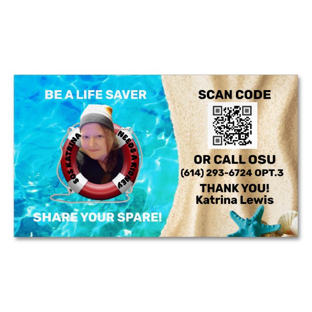 Cartão De Visitas Magnético Cartão de visita Magnet (Frente)