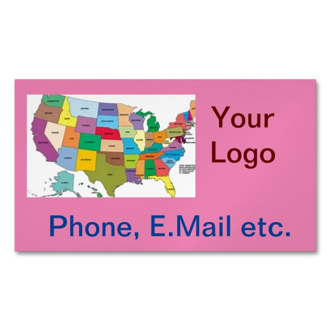 Cartão De Visitas Magnético Cartão de visita Magnet (Frente)