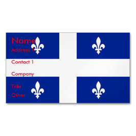 Cartão De Visitas Magnético Cartão de visita Magnet com Bandeira do Quebec