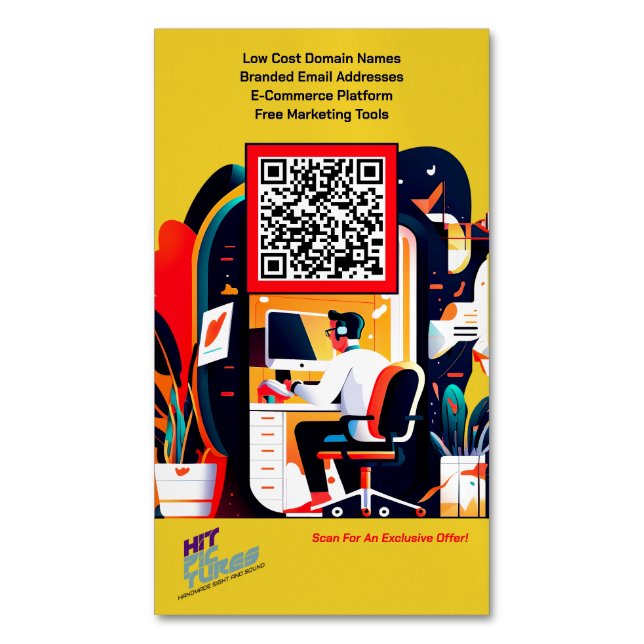 Cartão De Visitas Magnético Cartão de visita Magnet Conjunto de placas de Prom (Frente Vertical)