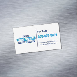 Cartão De Visitas Magnético Cartão de visita Magnético de remoção de neve mode