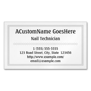 Cartão De Visitas Magnético Cartão de visita magnético do técnico tradicional