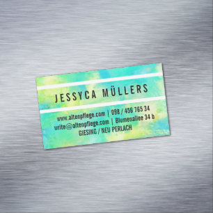 Cartão De Visitas Magnético Cartão de visita magnético para cuidados com idoso