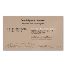 Cartão De Visitas Magnético Cartão de visita Magnético Personalizado Imobiliár