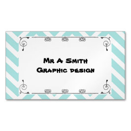 Cartão De Visitas Magnético Cartão de visita subtil bonito