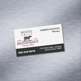 Cartão De Visitas Magnético Cartão Magnético de Restaurante ou Qualquer Outro 