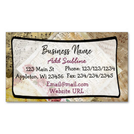 Cartão De Visitas Magnético Cartão magnético do negócio das notas musicais