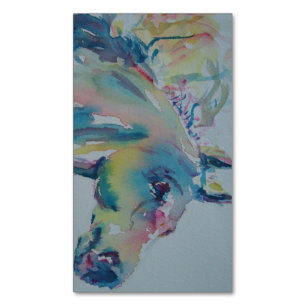 Cartão De Visitas Magnético Cavalo de Muitas Cores