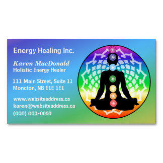 Cartão De Visitas Magnético Chakra Yoga