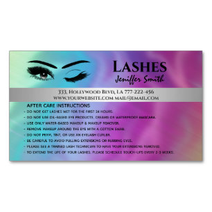 Cartão De Visitas Magnético Chic holographic lascas profissionais após tratam