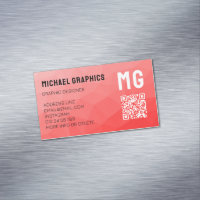 código QR com padrão de malha geométrica gradiente