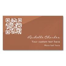 Código QR Marrom Cobre Moderno e Elegante 