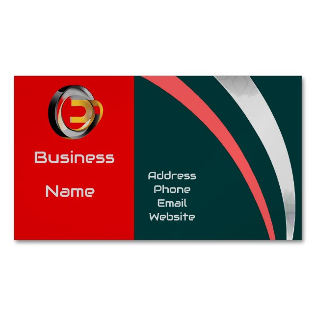 Cartão De Visitas Magnético Código QR personalizado profissional (Frente)