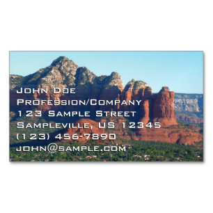 Cartão De Visitas Magnético Coffee Pot Rock I em Sedona Arizona