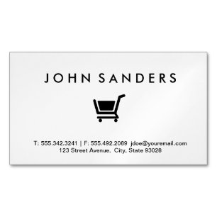 Cartão De Visitas Magnético Comprando o comércio do Cart / E