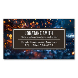 Cartão De Visitas Magnético Contractor de Fabrico de Soldadura de Metais Profi