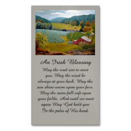 Cartão De Visitas Magnético Cores do outono no Vineyard