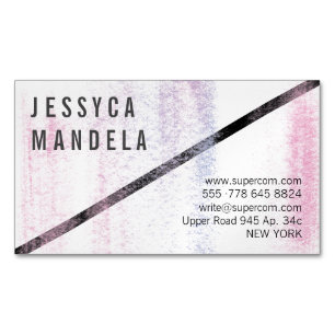 Cartão De Visitas Magnético Cores Modernas