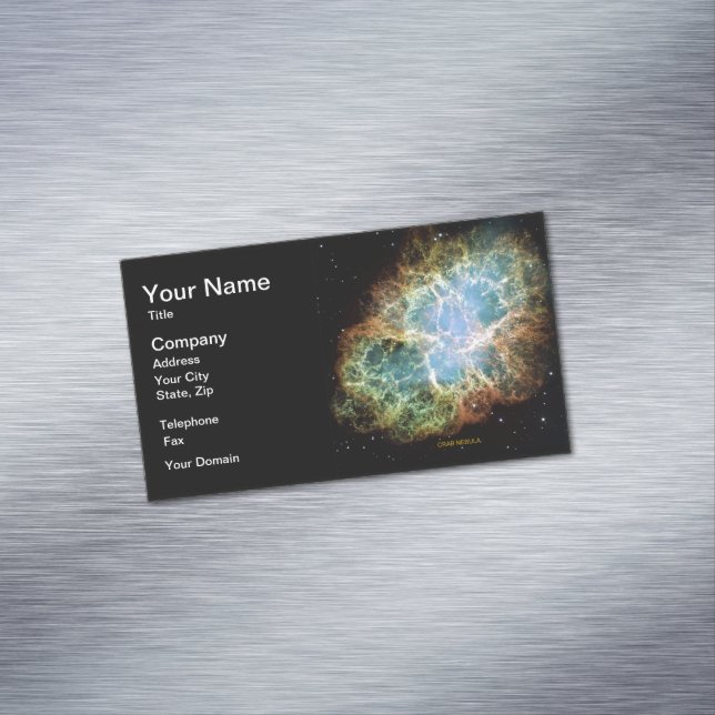 Cartão De Visitas Magnético Crab Nebula (Posição Original)