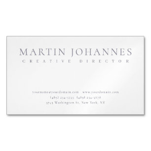 Cartão De Visitas Magnético Criativo Extra Pro Elegante Profissional Simples