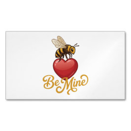 Cartão De Visitas Magnético Cute Be Mine Favo de Mel