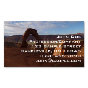 Cartão De Visitas Magnético Delicate Arch II no Parque Nacional Arches