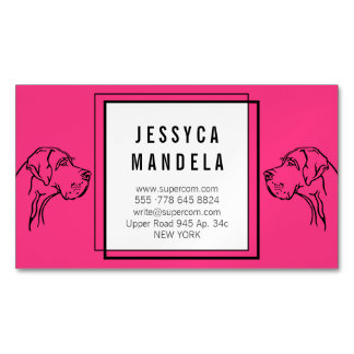 Cartão De Visitas Magnético Desenho de Dane Grande Moderno