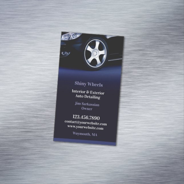 Cartão De Visitas Magnético Detalhamento Automático (Posição Original)