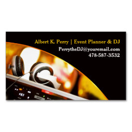 CARTÃO DE VISITAS MAGNÉTICO DJ