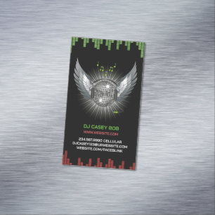 Cartão De Visitas Magnético DJ Night Club