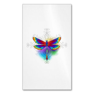 Cartão De Visitas Magnético Dragonfly Poligonal