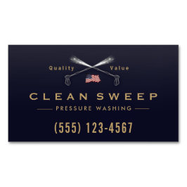 Cartão De Visitas Magnético Empresa Patriótica de lavagem de energia